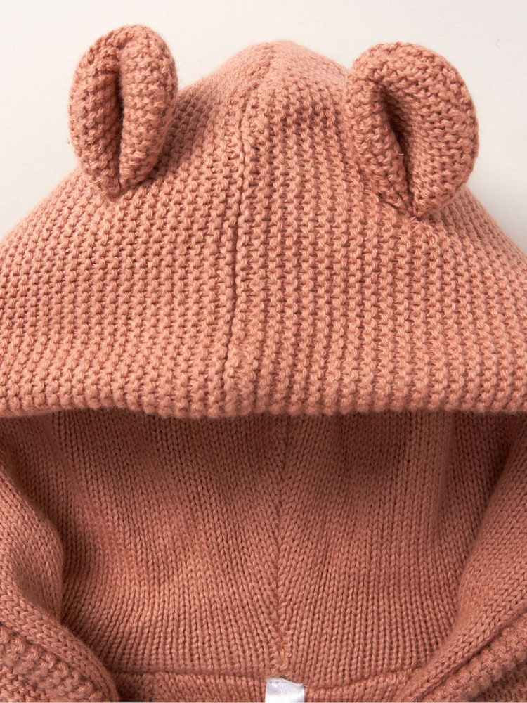 Homegrown 100% Cotton Double Knit Wrap Hooded Cardigan - Image 3 of 3