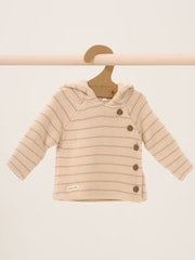 Homegrown 100% Cotton Double Knit Wrap Hooded Cardigan - Image 1 of 2