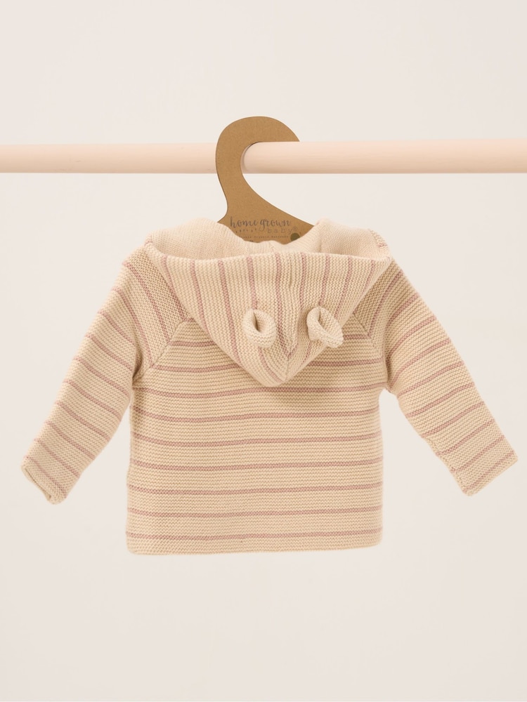 Homegrown 100% Cotton Double Knit Wrap Hooded Cardigan - Image 2 of 2