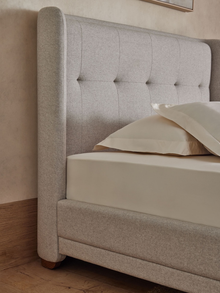 Ivory N. Premium 400 Thread Count 100% Egyptian Extra Deep Fitted Cotton Sateen Sheet - Image 1 of 1