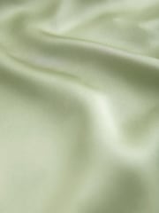 Sage Green Bridesmaid Satin Cowl Neck V-Back Maxi Dress - Image 8 of 8