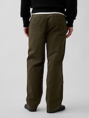 Gap Khaki Green Heavyweight Twill Baggy Chinos - Image 2 of 6