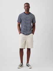 Gap Navy EverydaySoft Stripe Crew Neck T-Shirt - Image 3 of 5