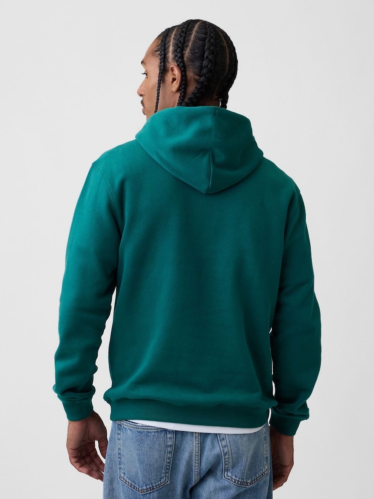 Gap Green VintageSoft Relaxed Hoodie - Image 2 of 4 Gap Green VintageSoft Relaxed Hoodie - Image 2 of 4