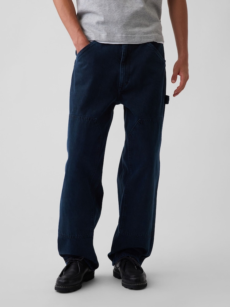 Gap Dark Wash Baggy Double-Knee Carpenter Jeans - Image 1 of 6