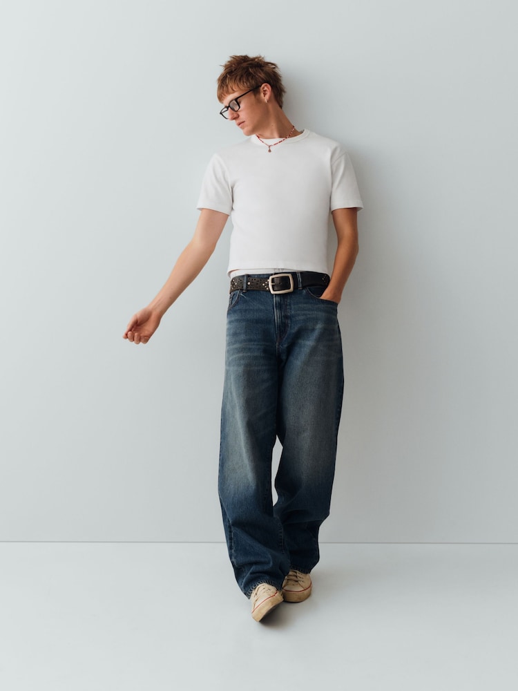 Ciemny sprany - Gap Loose Bootcut Jeans - Obraz 1 z 7 Ciemny sprany - Gap Loose Bootcut Jeans - Obraz 1 z 7