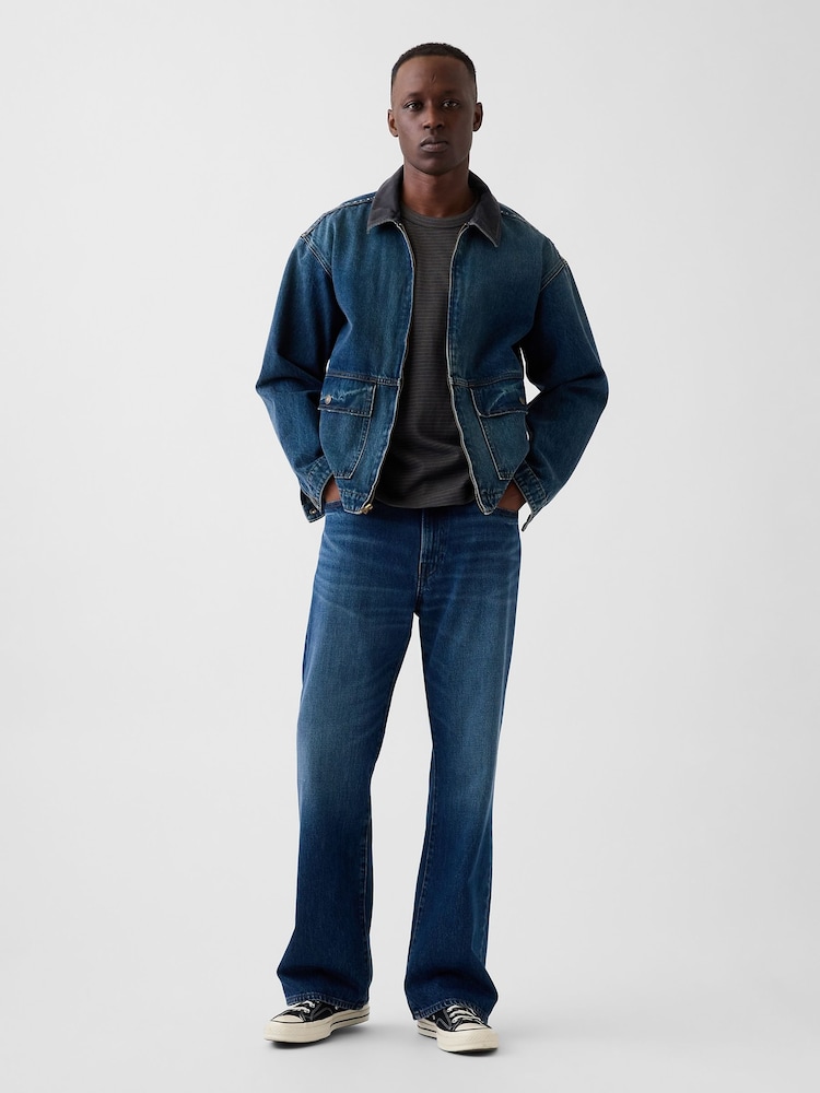 Ciemny sprany - Gap Loose Bootcut Jeans - Obraz 7 z 7 Ciemny sprany - Gap Loose Bootcut Jeans - Obraz 7 z 7