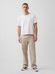 Gap Beige Heavyweight Twill Baggy Chinos - Image 3 of 6