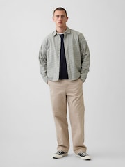 Gap Beige Heavyweight Twill Baggy Chinos - Image 4 of 6