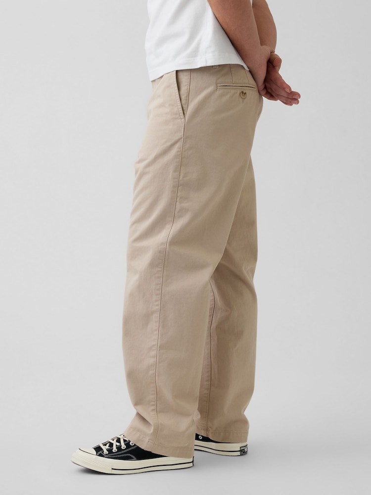 Gap Beige Heavyweight Twill Baggy Chinos - Image 6 of 6 Gap Beige Heavyweight Twill Baggy Chinos - Image 6 of 6