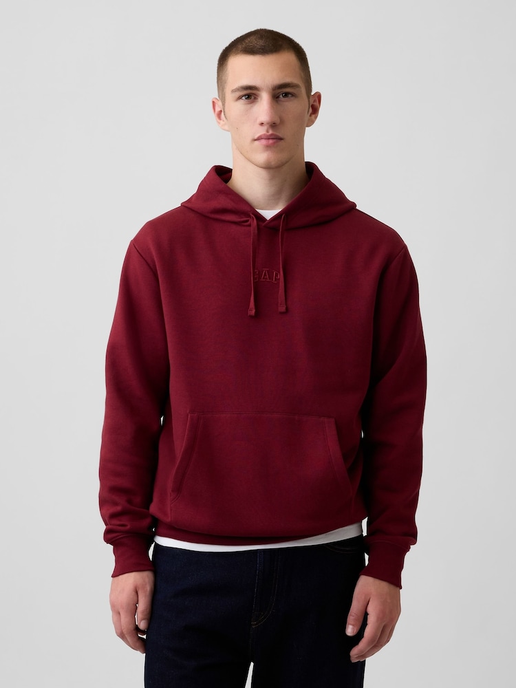 Rot - Gap – Hoodie mit Mini-Logo in Relaxed-Fit - Bild 1 von 3 Rot - Gap – Hoodie mit Mini-Logo in Relaxed-Fit - Bild 1 von 3
