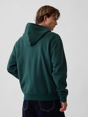 Gap Green/Blue Vintage Soft Arch Logo Zip Hoodie - Image 2 of 4