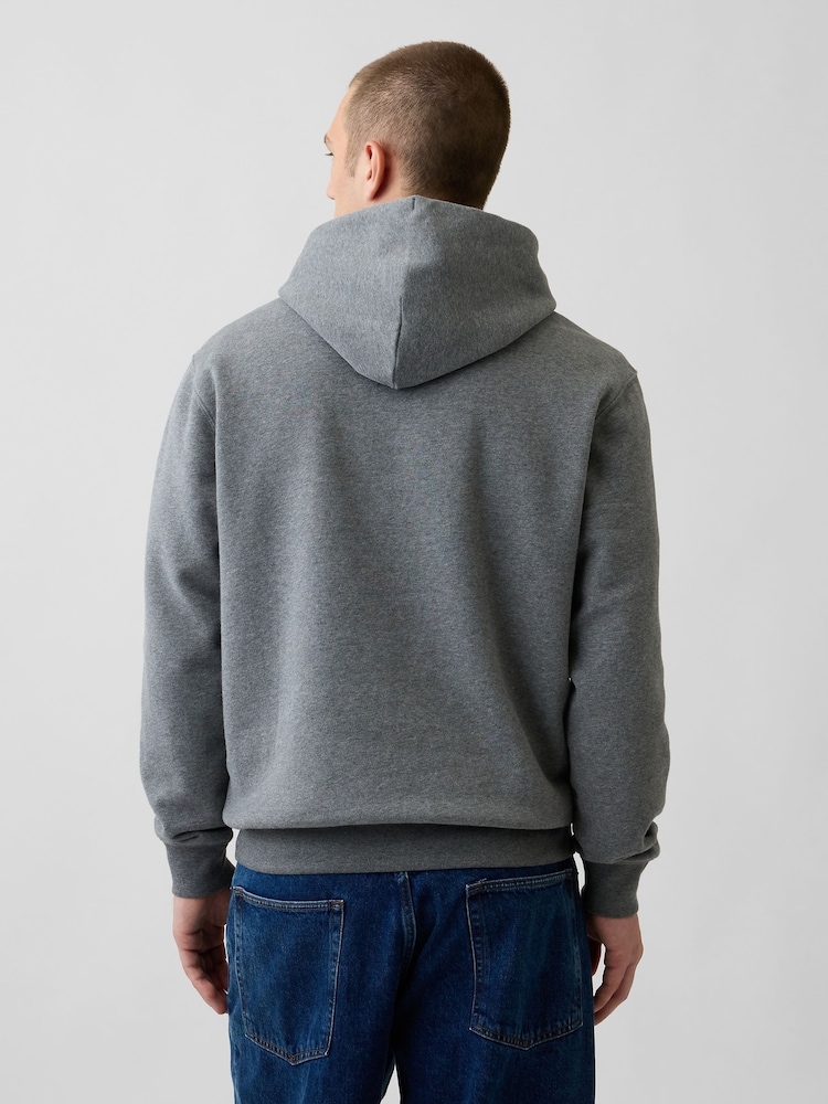 Gap Grey/Red VintageSoft Arch Logo Hoodie - Image 2 of 4 Gap Grey/Red VintageSoft Arch Logo Hoodie - Image 2 of 4
