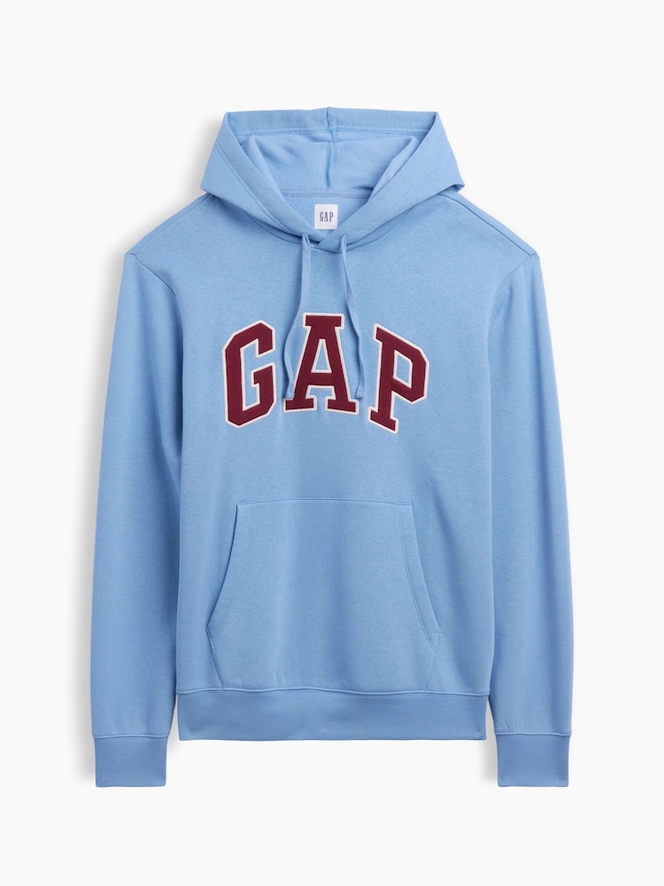 Gap Blue/Burgundy VintageSoft Arch Logo Hoodie - Image 4 of 4