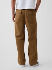 Gap Brown Herringbone '90s Loose Trousers - Image 2 of 6