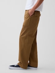 Gap Brown Herringbone '90s Loose Trousers - Image 3 of 6