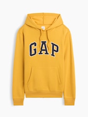 Žlutá - Volnější mikina s kapucí a logem Gap - Obrázek 4 z 4