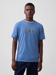 Albastru - Tricou cu mânecă scurtă și logo arc Gap - Imaginea 1 din 4
