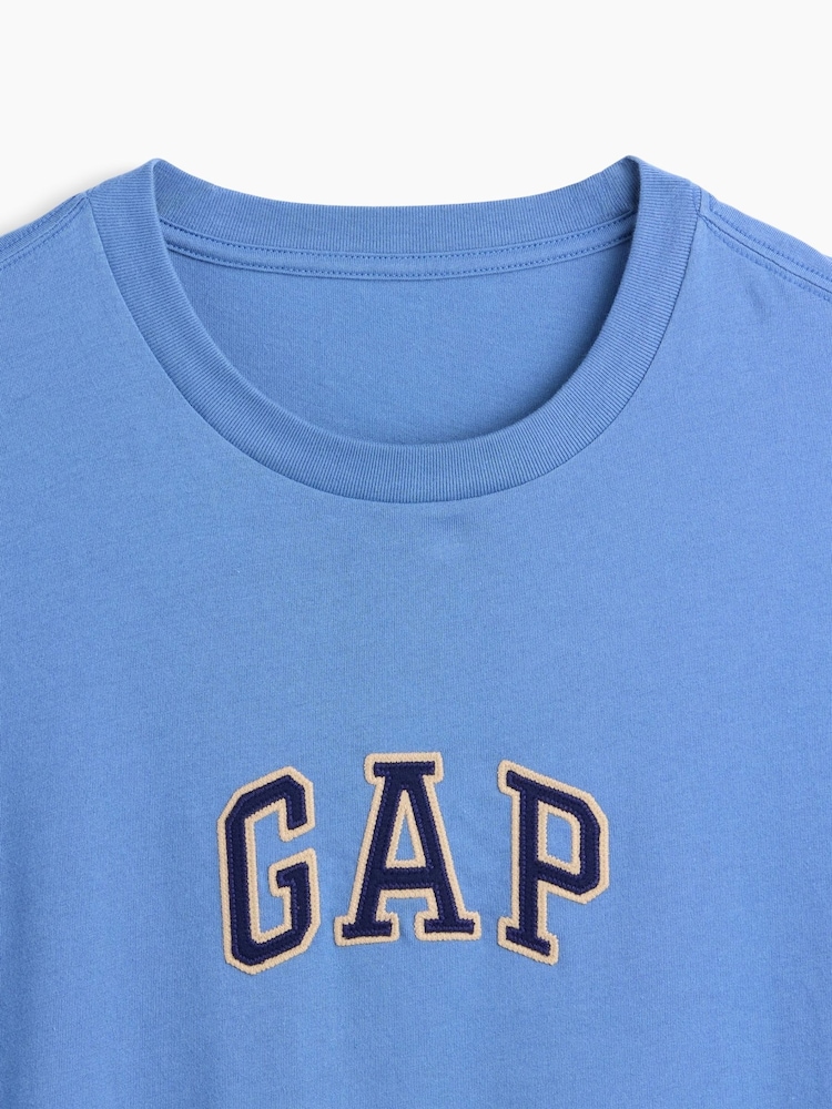 Albastru - Tricou cu mânecă scurtă și logo arc Gap - Imaginea 4 din 4