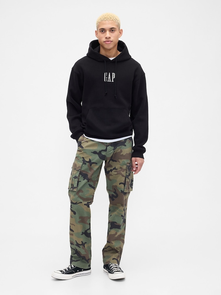 Gap Black VintageSoft Oversized Mini-Logo Hoodie - Image 3 of 3 Gap Black VintageSoft Oversized Mini-Logo Hoodie - Image 3 of 3