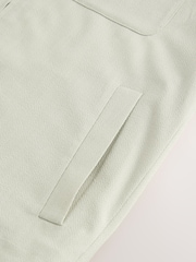 Sage Green Smart Lightweight Striped Seersucker Textured Shacket - Image 11 of 12