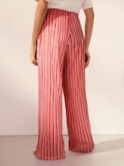 Stripe Maternity Wide Leg Trousers - Image 3 of 8