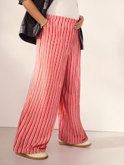 Stripe Maternity Wide Leg Trousers - Image 4 of 8
