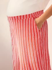 Stripe Maternity Wide Leg Trousers - Image 5 of 8