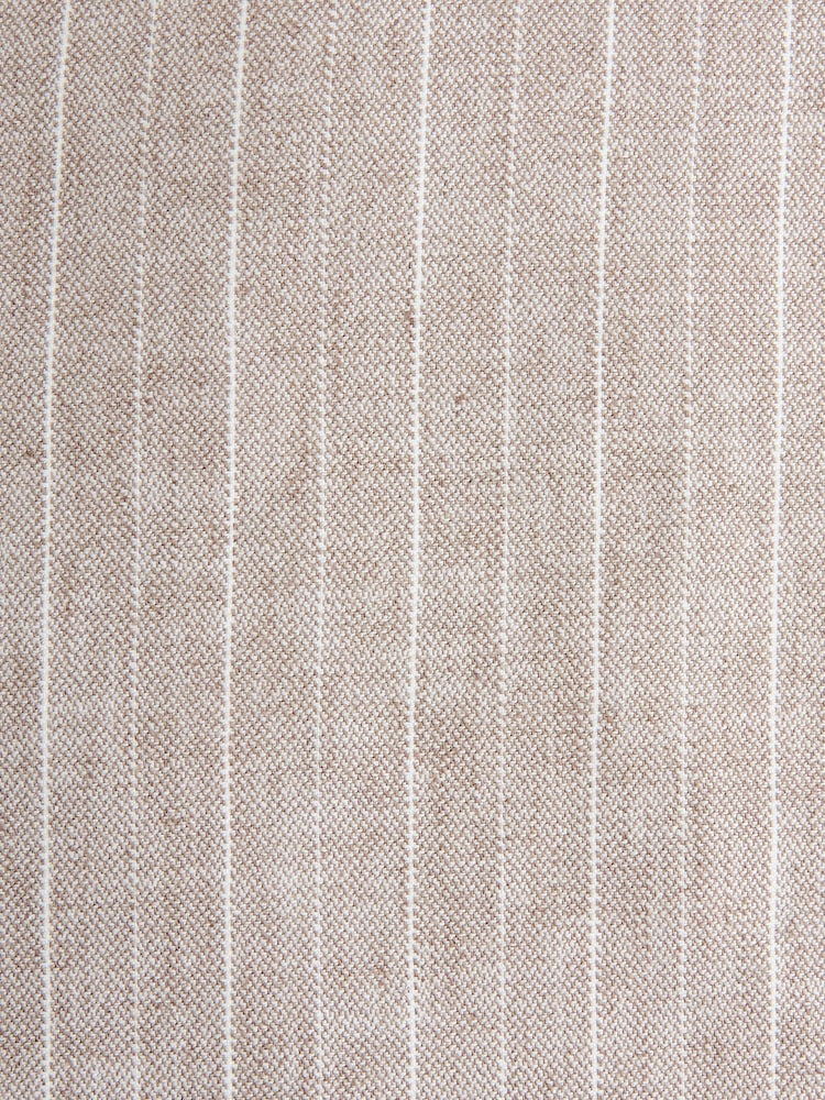 Neutral - Blazer in normaler Passform aus Leinenmischung mit Streifen - Image 7 of 10