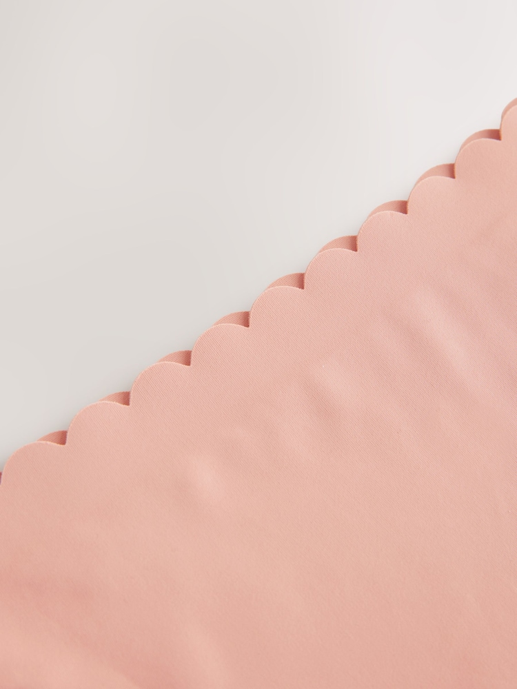 Light Pink Brazilian No VPL Scallop Edge Knickers - Image 6 of 7