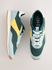 Green Forever Comfort® Slim Panel Detail Lace-Up Trainers - Image 1 of 8
