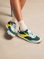 Green Forever Comfort® Slim Panel Detail Lace-Up Trainers - Image 2 of 8
