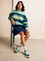 Green Forever Comfort® Slim Panel Detail Lace-Up Trainers - Image 3 of 8