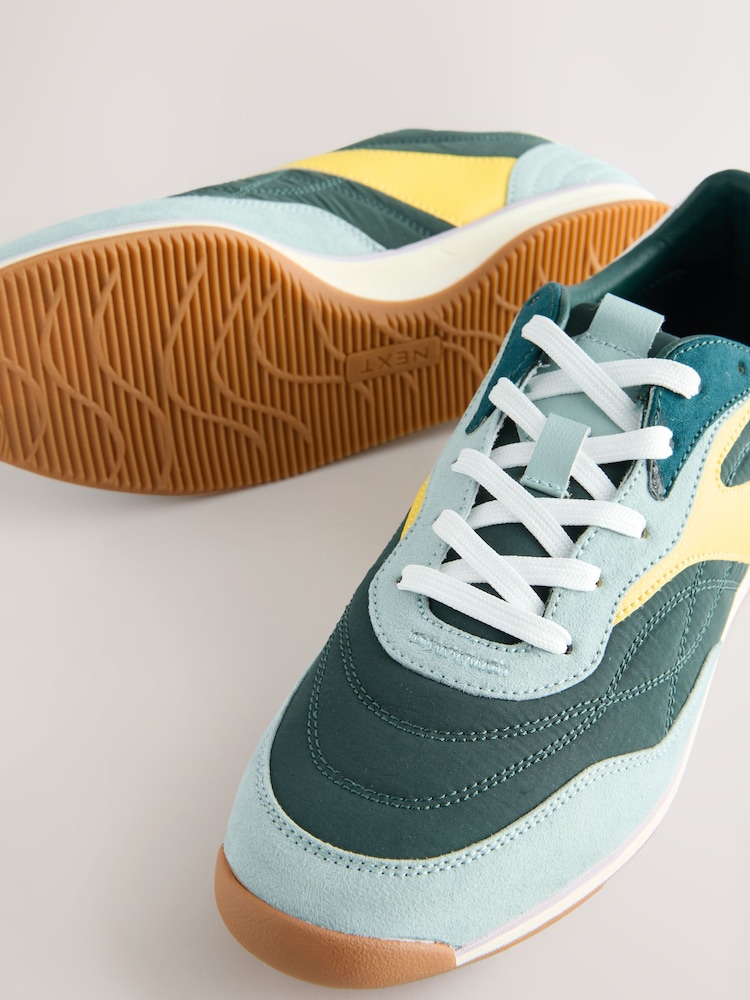 Green Forever Comfort® Slim Panel Detail Lace-Up Trainers - Image 8 of 8