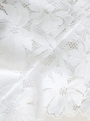Blanc - Slip brésilien en dentelle à imprimé floral - Image 6 de 7