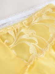 Amarillo/blanco - Pack de 2 braguitas con bordados - Imagen 10 de 10