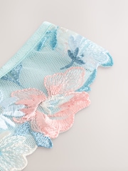 Azul - Premium Floral Embroidery Thong - Imagen 7 de 7