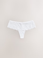 Orange/Blanc - Lot de 2 strings en dentelle - Image 7 de 10