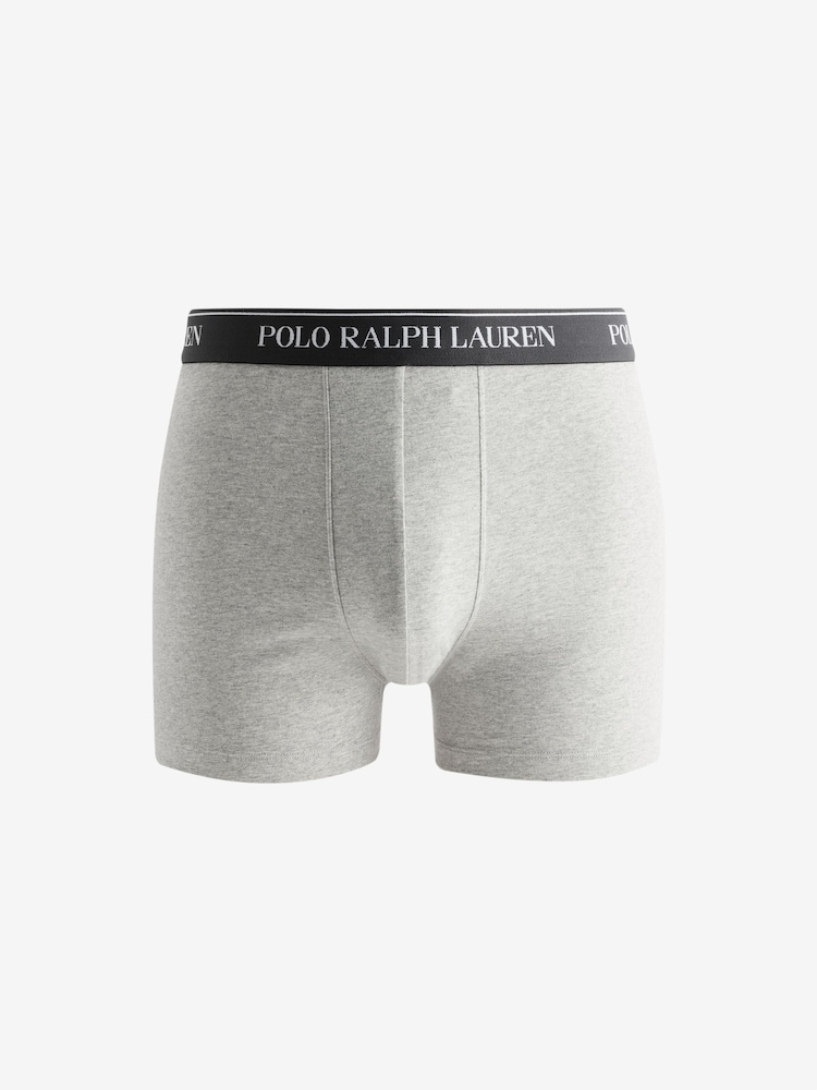 Polo Ralph Lauren Cotton Blend Boxer White Trunks 3 Pack - Image 4 of 4