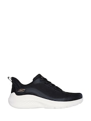 Skechers Black Bobs Squad Waves Still Wading Trainers - Image 1 of 3