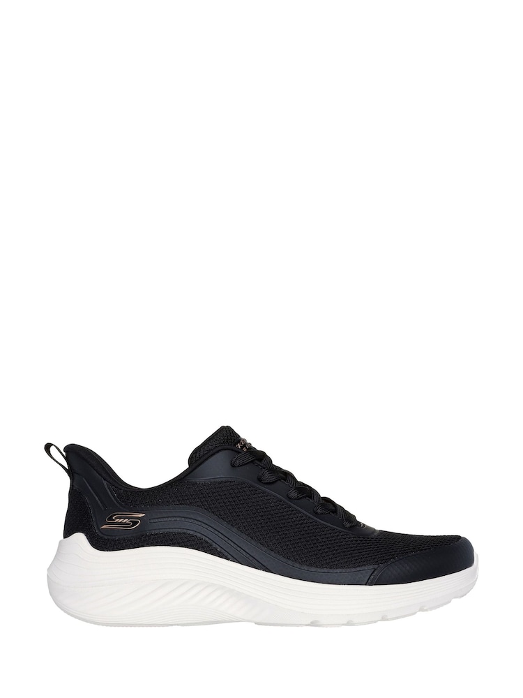 Skechers Black Bobs Squad Waves Still Wading Trainers - Image 1 of 3