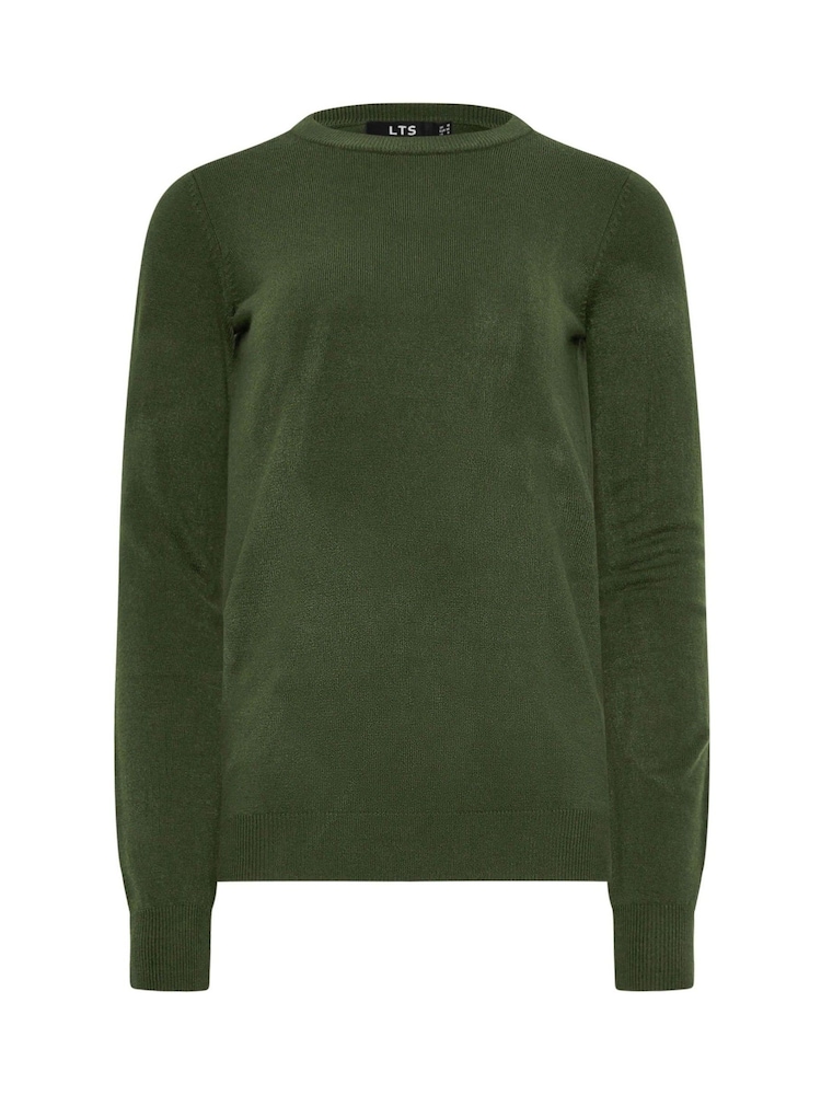 Long Tall Sally Green Crew Neck Cashmillon Jumper - Image 5 of 5