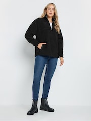 سترة فليس ناعمة الملمس بربع سحّاب من Long Tall Sally - صورة 2 من 5
