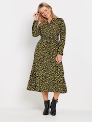 M&Co Green Animal Printed Shirt Dress - Image 1 of 4