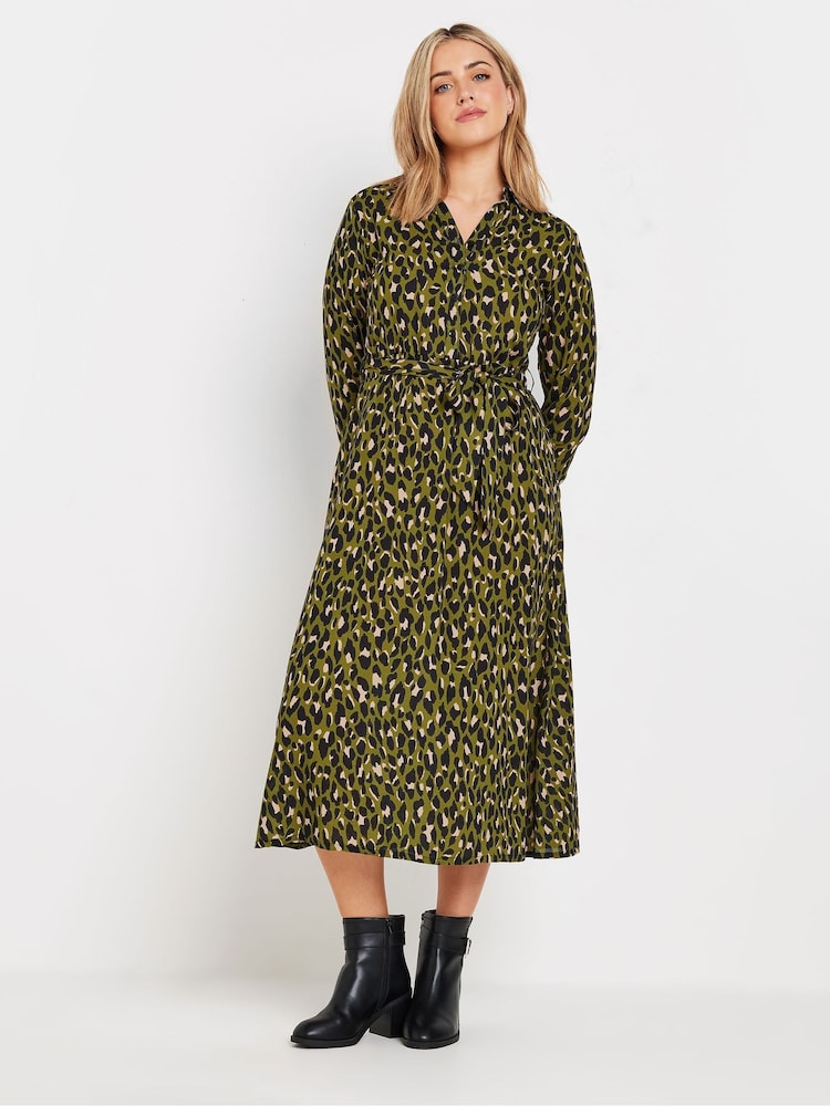 M&Co Green Animal Printed Shirt Dress - Image 2 of 4