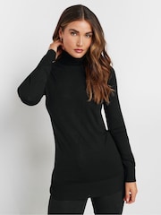 Long Tall Sally Black Roll Neck Fine Gauge Jumper - Image 3 of 5