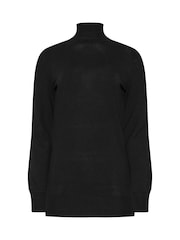 Long Tall Sally Black Roll Neck Fine Gauge Jumper - Image 5 of 5