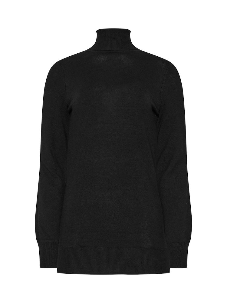 Long Tall Sally Black Roll Neck Fine Gauge Jumper - Image 5 of 5