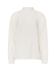 Long Tall Sally Cream High Neck Crinkle Top - Image 5 of 5