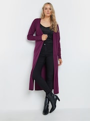 Long Tall Sally Purple Midaxi Cashmillon Cardigan - Image 1 of 5